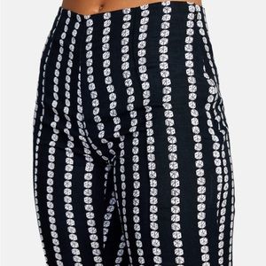 RVCA Drip High Waisted Pants - Dice Pin Stripe